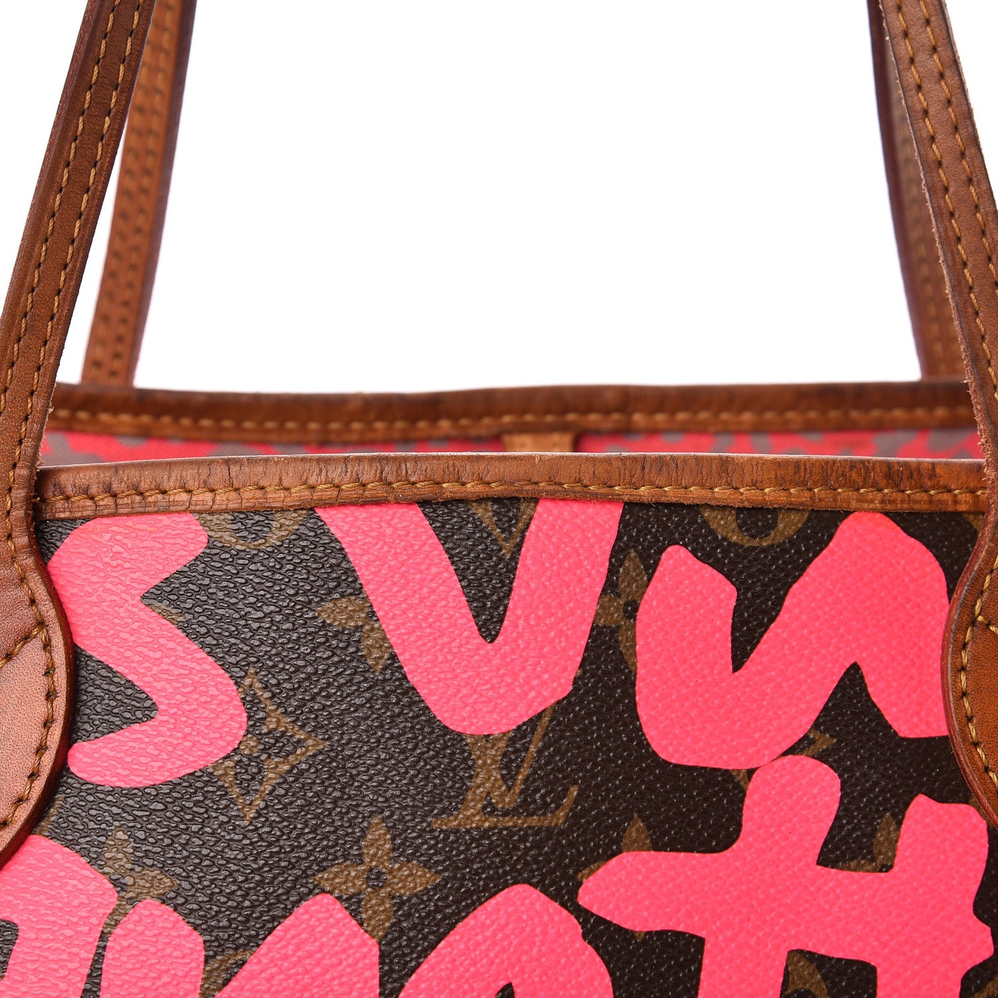 Monogram Graffiti Neverfull GM Fuchsia