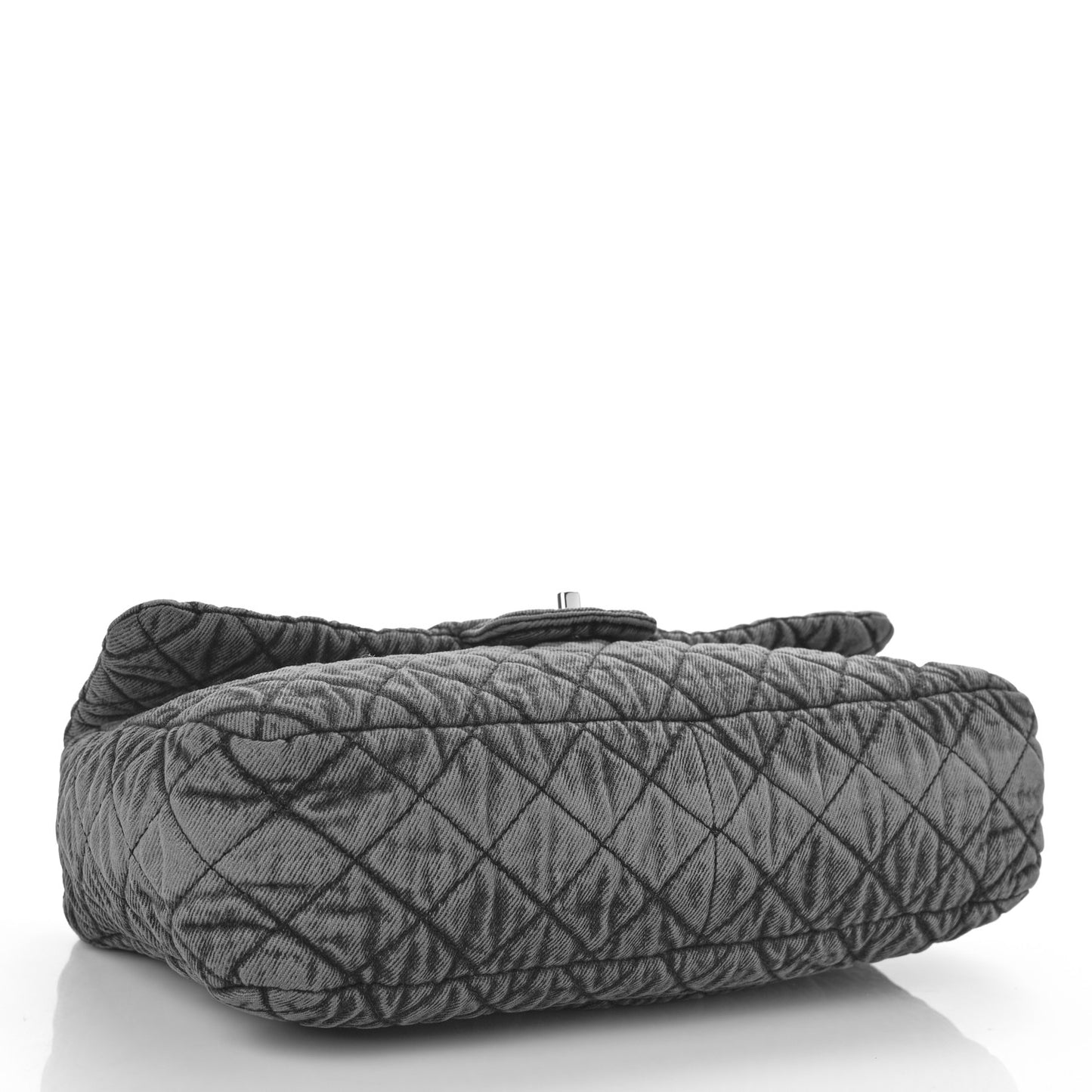 Denim Quilted Denimpression Flap Grey Black