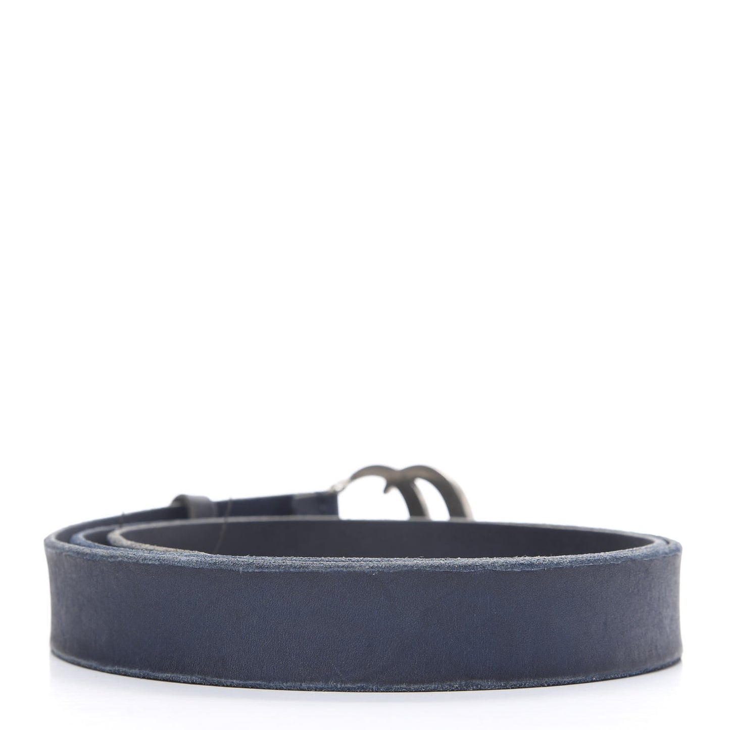 Cuoio Toscano Nickel Double G 30mm Belt 110 44 Blue