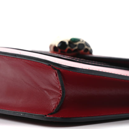 Bulgari Calfskin Small Serpenti Forever Snake Strap Crossbody Bag Red 9 of 9