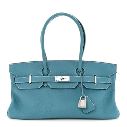 Hermes Togo JPG Shoulder Birkin II 42 Blue Jean 1 of 13