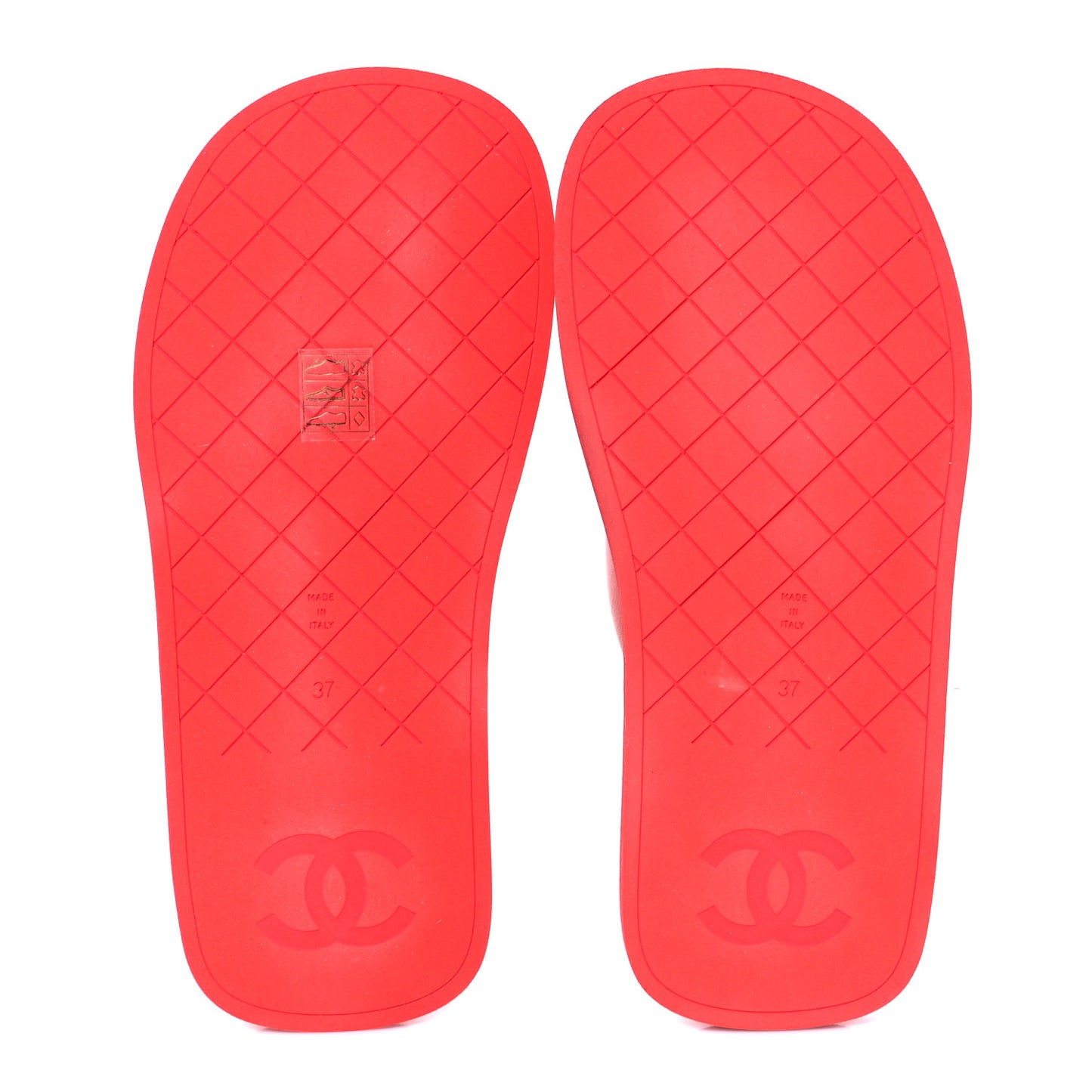 Lambskin Padded Pool Thong Sandals 37 Light Red Pink