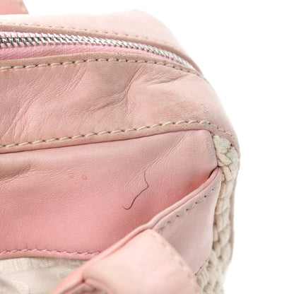Chanel Canvas Woven Lambskin Lax Shoulder Bag Pink 8 of 14