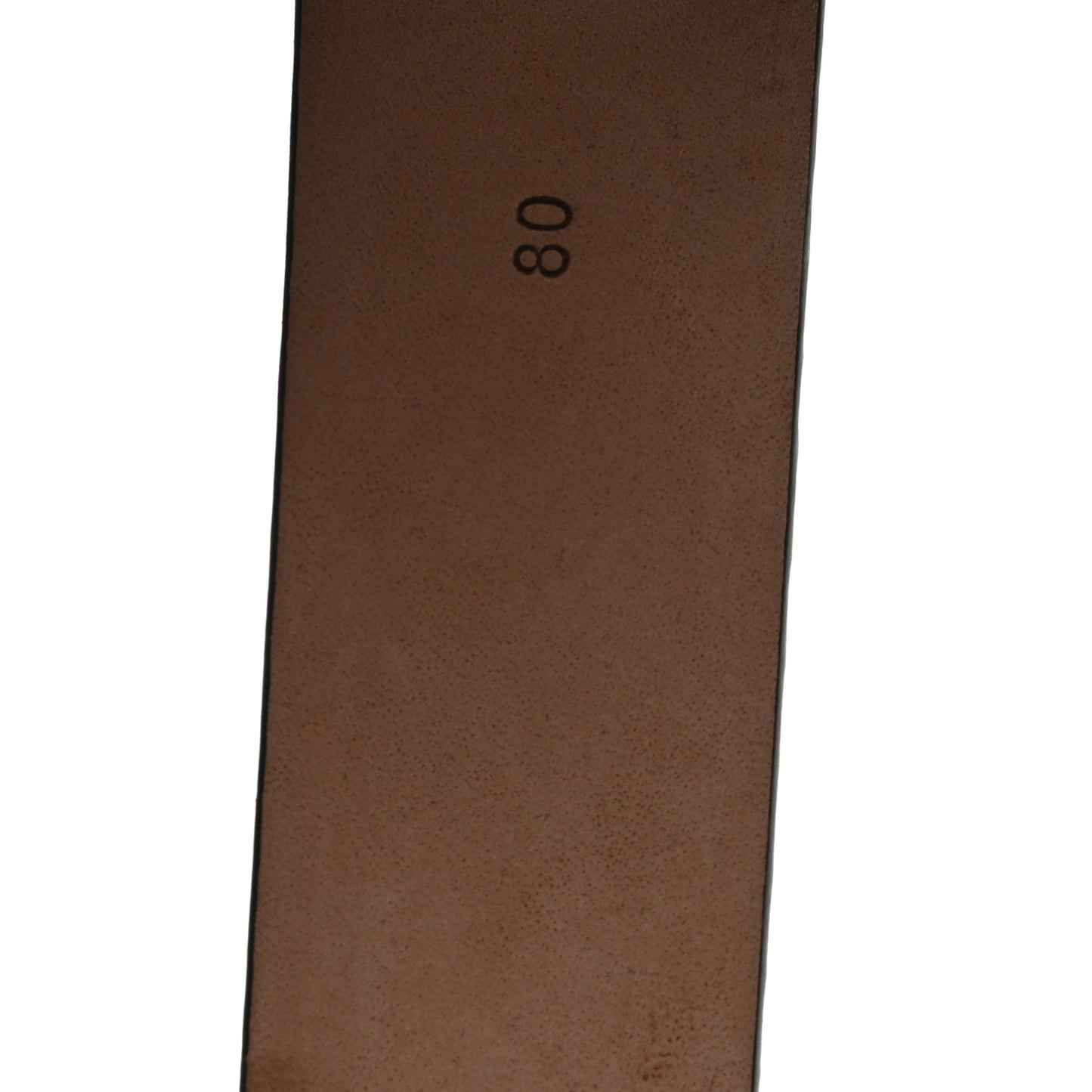 Calfskin Snakeskin Embossed Manhattan Belt 80 32 Natural
