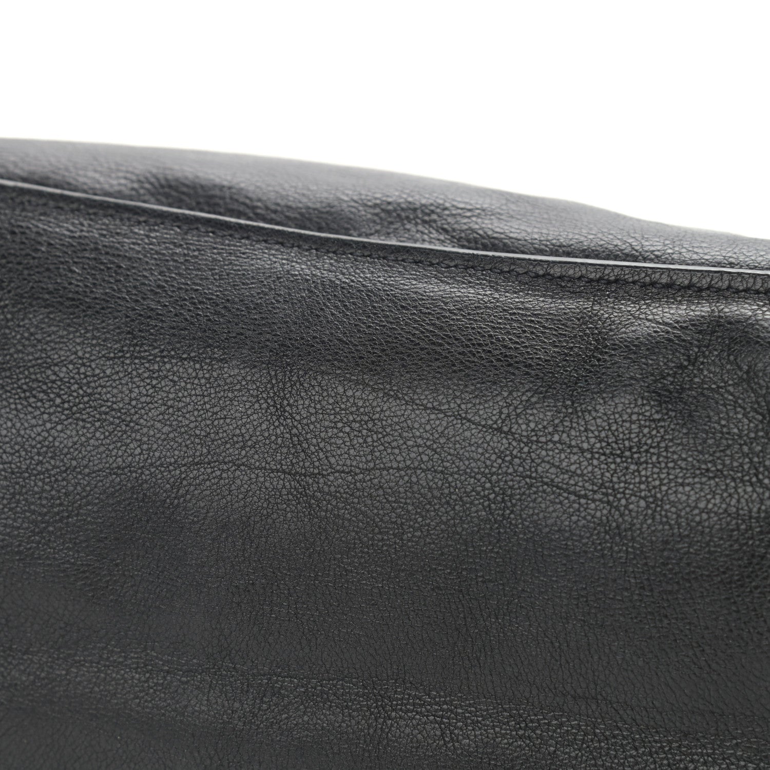 Prada Glace Calfskin Etiquette Shopping Bag Black Astrale 11 of 13