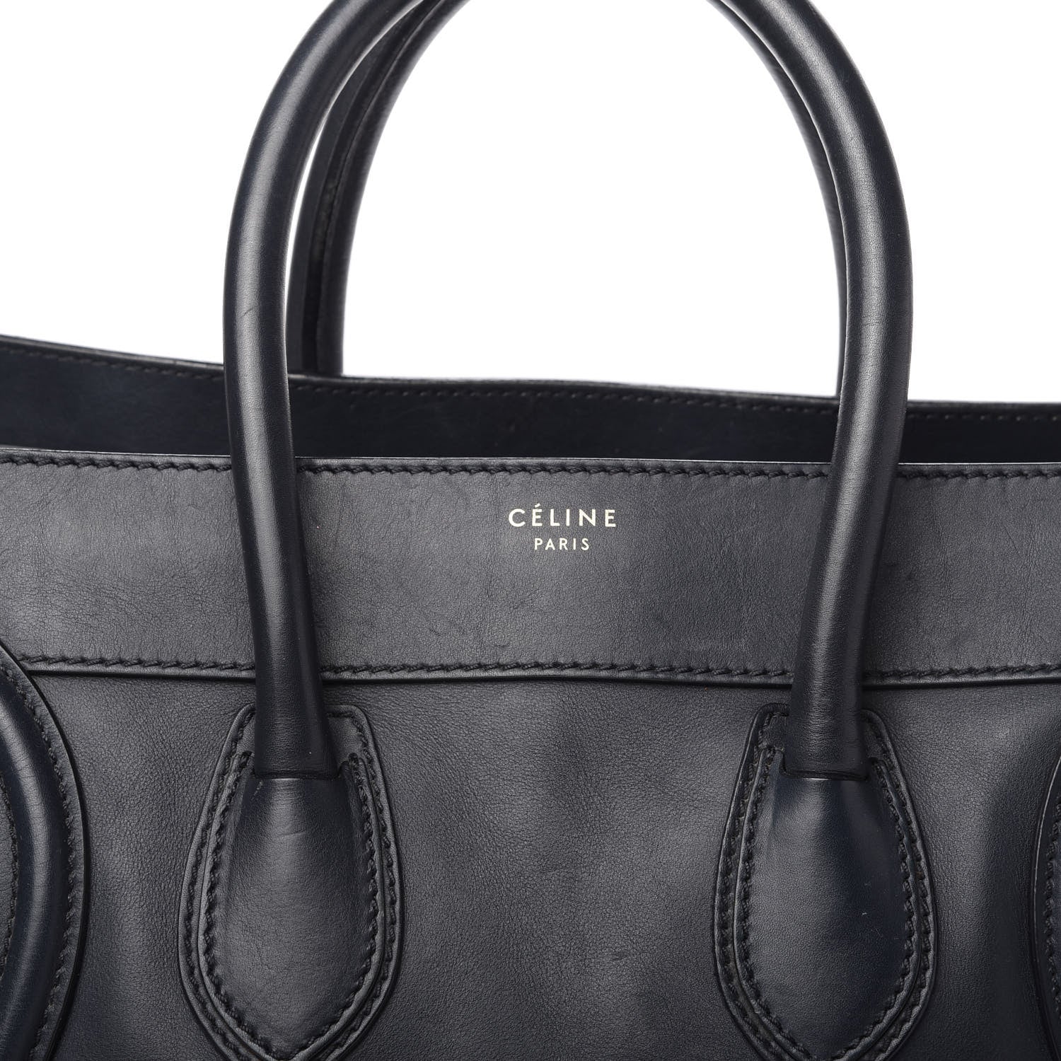 Celine Smooth Calfskin Mini Luggage Navy Blue 10 of 10