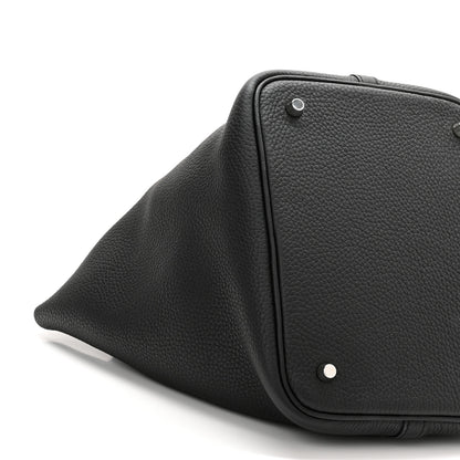 Hermes Taurillon Clemence Picotin Lock 22 MM Black 9 of 11