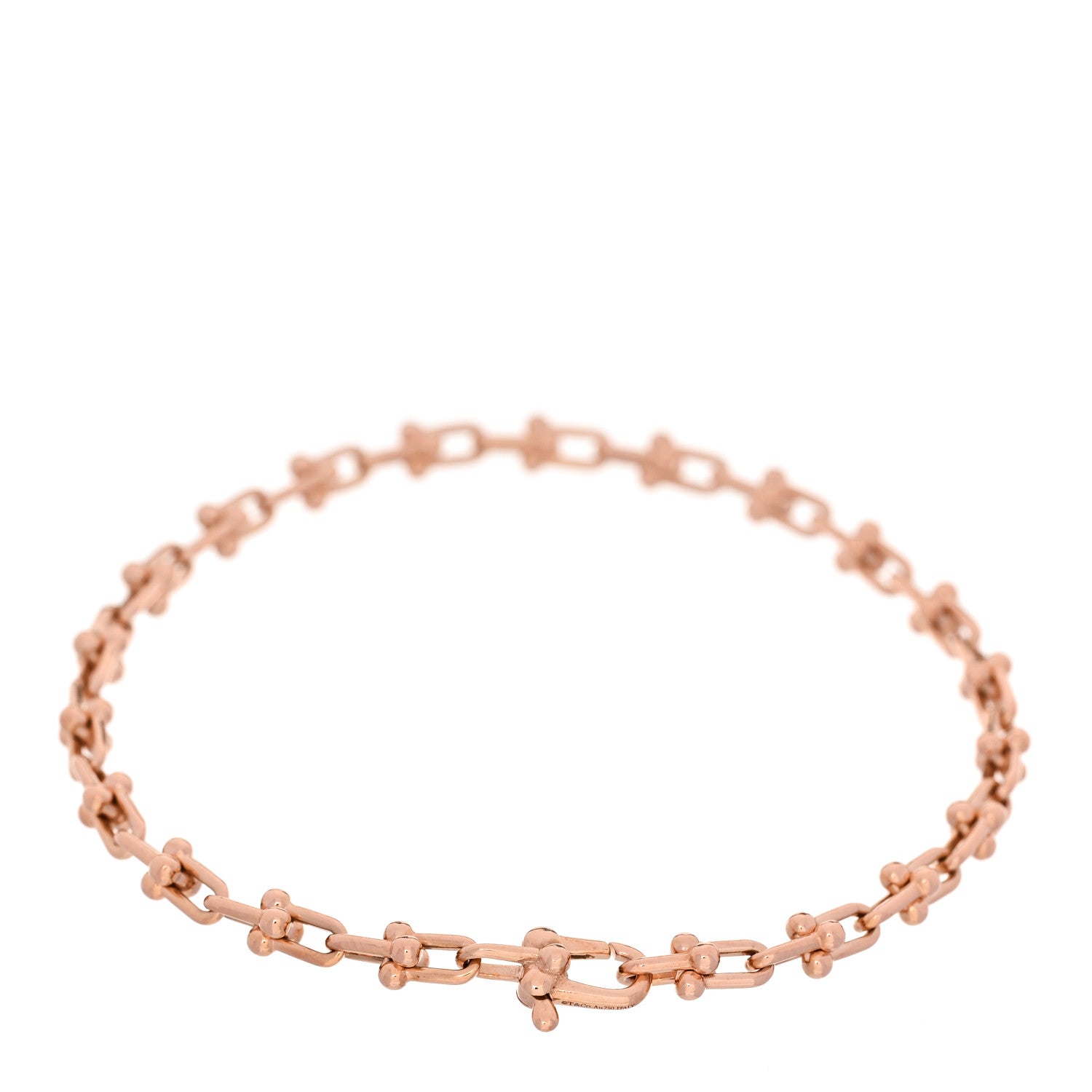 Tiffany 18K Rose Gold HardWear Micro Link Bracelet 2 of 4