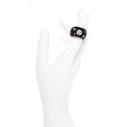 Chanel Resin Matryoshka Russian Doll Ring 6 Black 2 of 4
