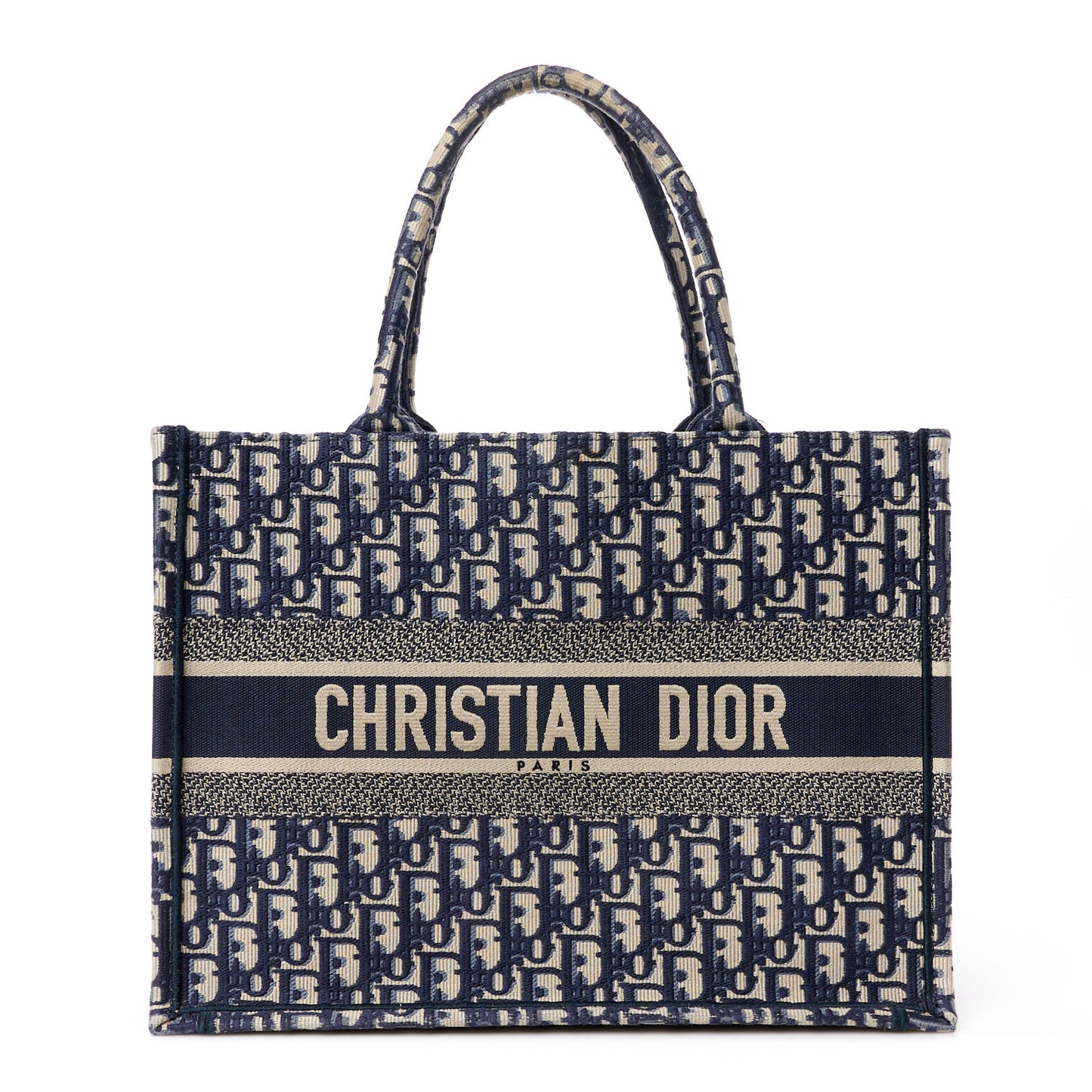 Oblique Medium Book Tote Blue Multicolor