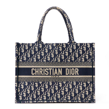 Christian Dior Oblique Medium Book Tote Blue Multicolor 1 of 10