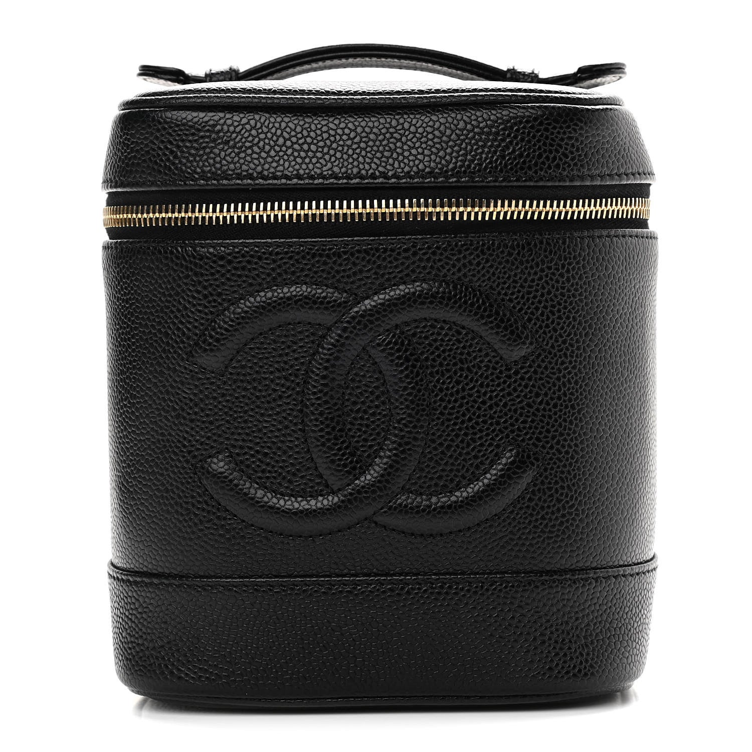 Chanel Caviar Vanity Cosmetic Case Black 1 of 10