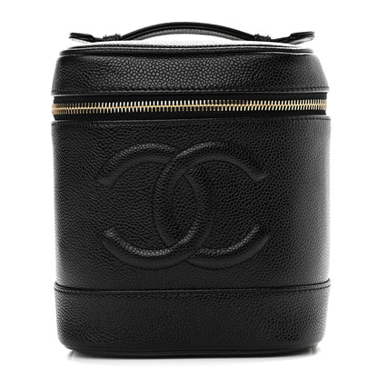 Chanel Caviar Vanity Cosmetic Case Black 1 of 10