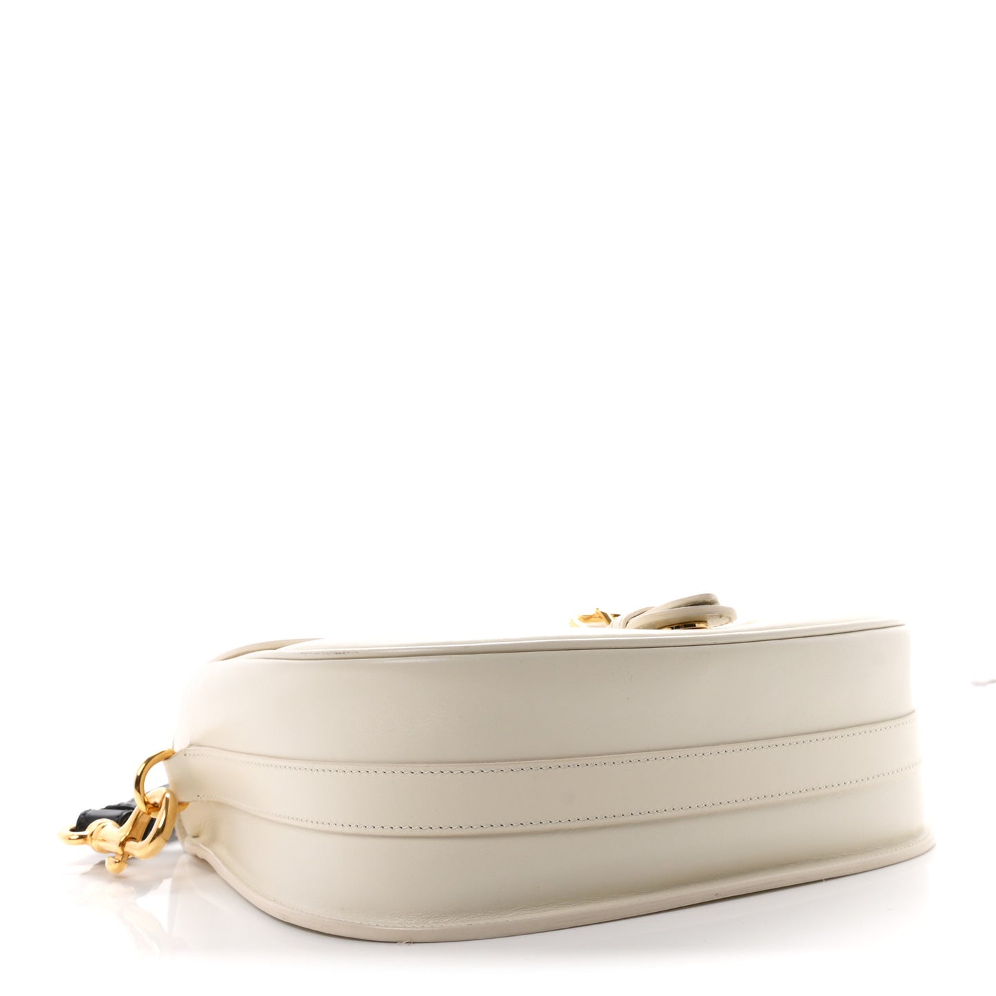 Box Calfskin Large Bobby Flap White