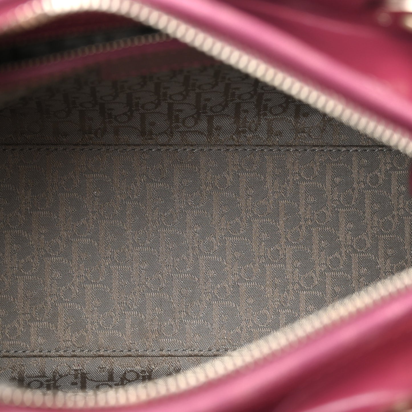 Patent Cannage Medium Lady Dior Dark Pink