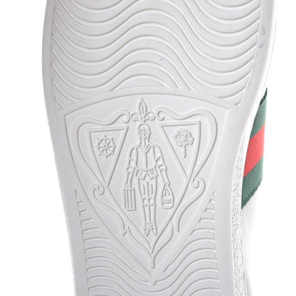 Gucci Calfskin Web Studded Arrow Ace Sneakers 36.5 White 6 of 12