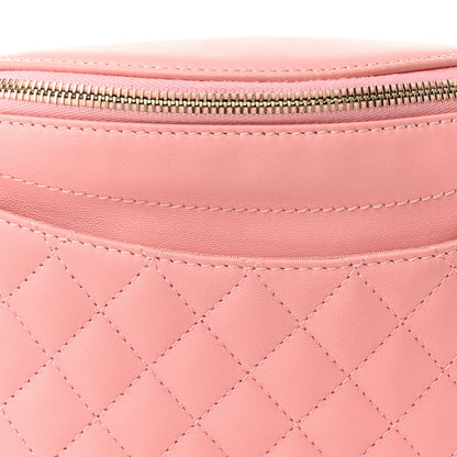 Chanel Lambskin Quilted Bi Waist Bag Fanny Pack Pink 8 of 10
