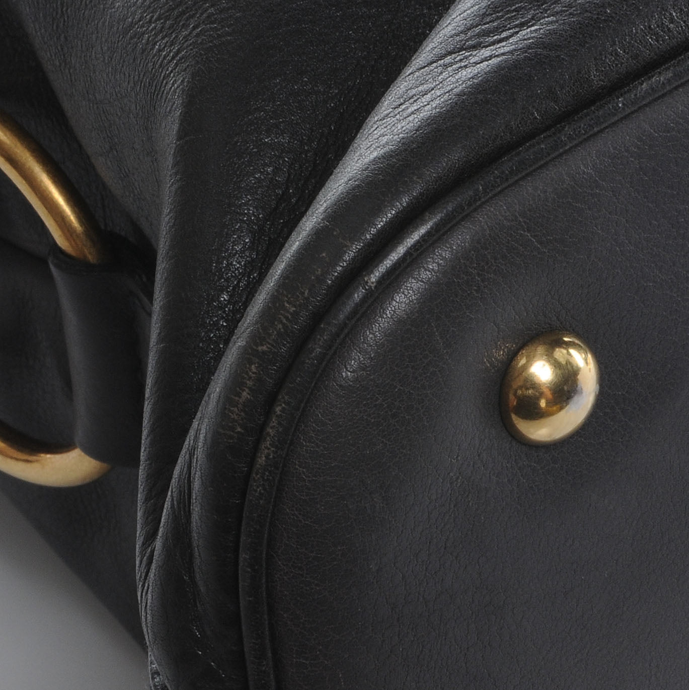 Saint Laurent Leather Large Muse Dark Grey 8 of 12