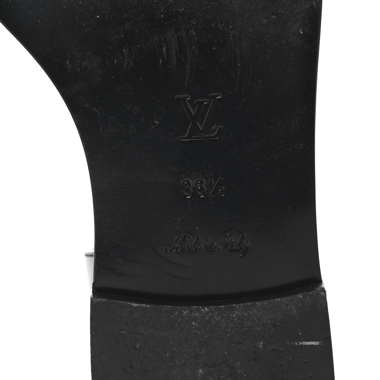 Louis Vuitton Calfskin Monogram Nomad Flat Sandals 36.5 Black 7 of 10