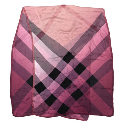 Burberry Silk Mega Check Scarf Ash Rose 2 of 4