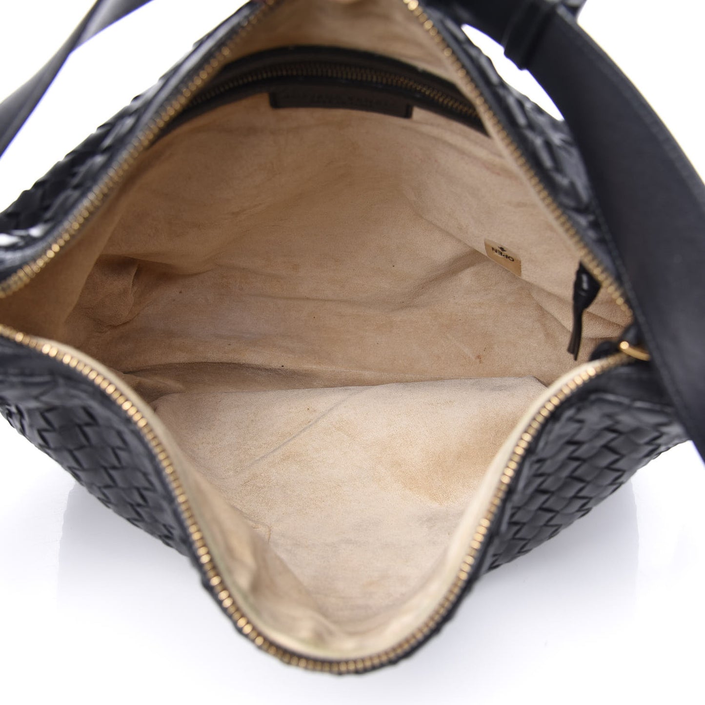 Nappa Intrecciato Hobo Black