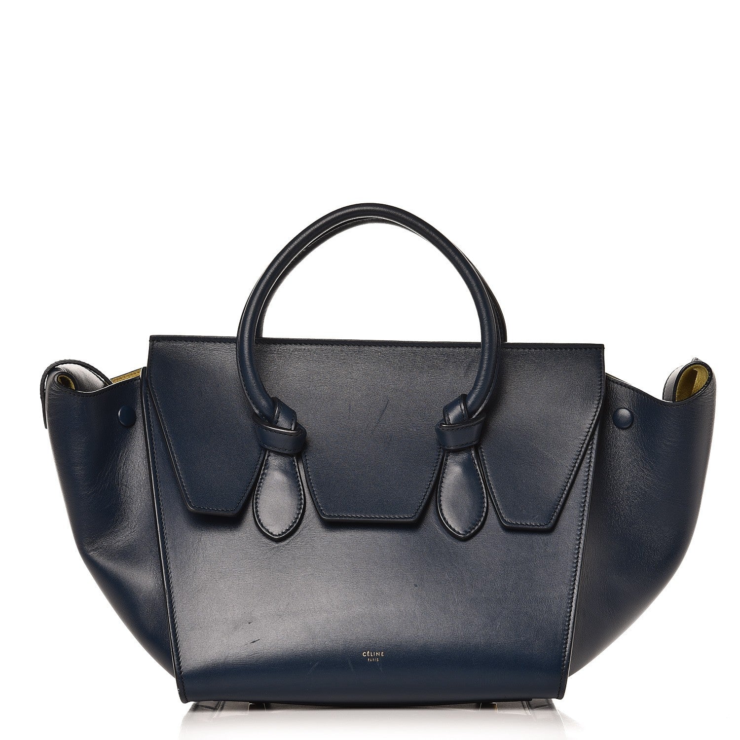 Celine Palmelato Calfskin Mini Tie Knot Tote Navy Blue 1 of 16