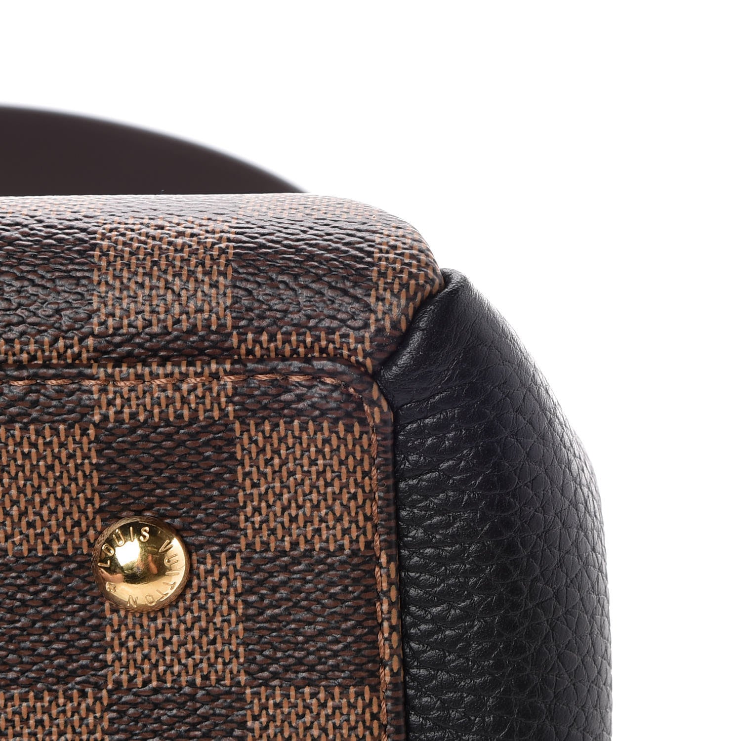 Louis Vuitton Cuir Taurillon Damier Ebene Normandy Black 8 of 10