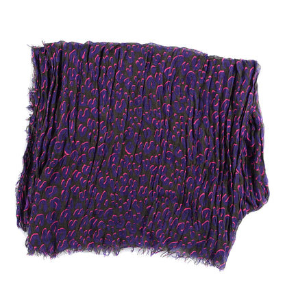 Louis Vuitton Cashmere Silk Leopard Etole Stole 2 of 3