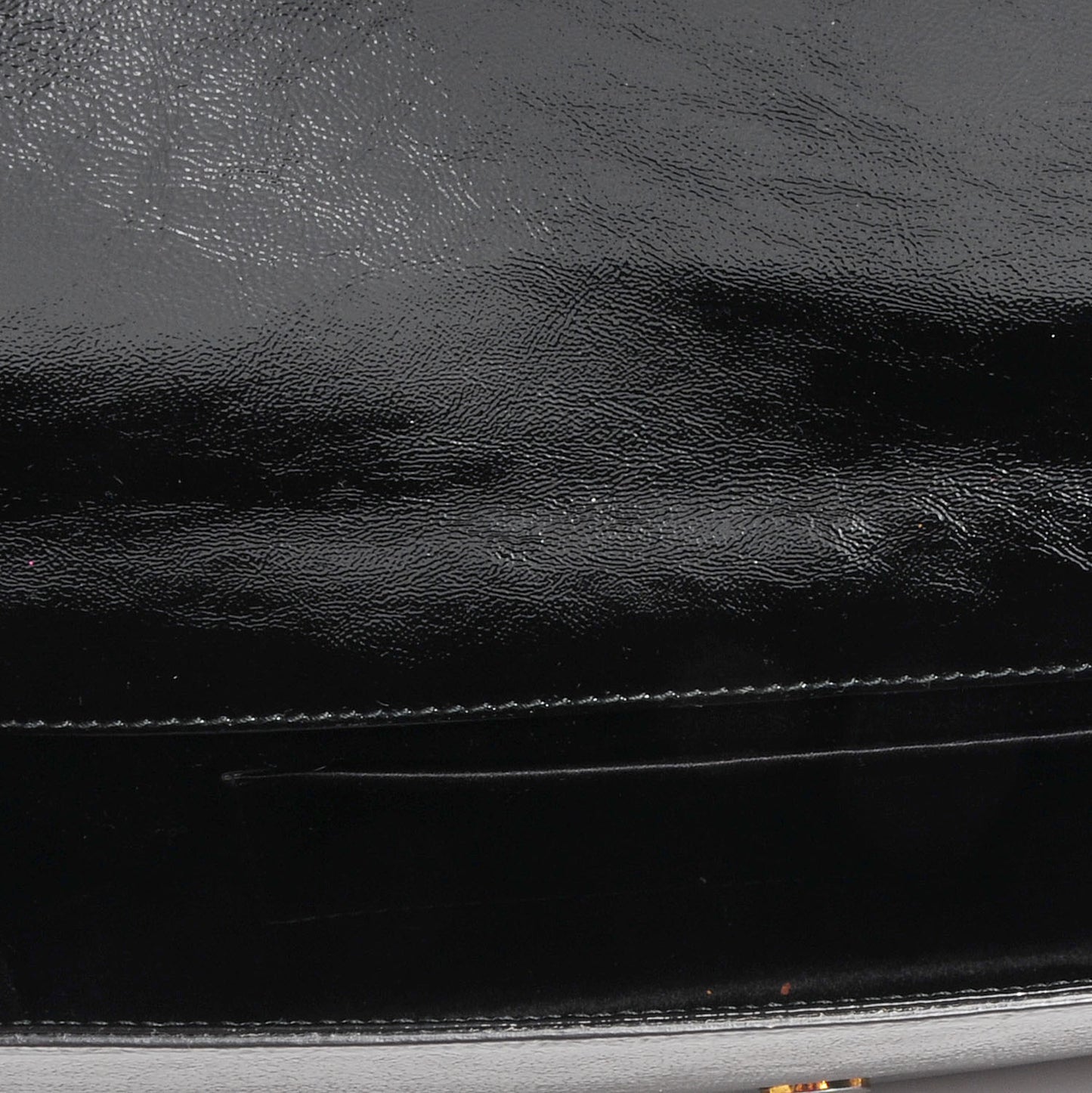 Textured Patent Monogram Large Belle De Jour Clutch Black