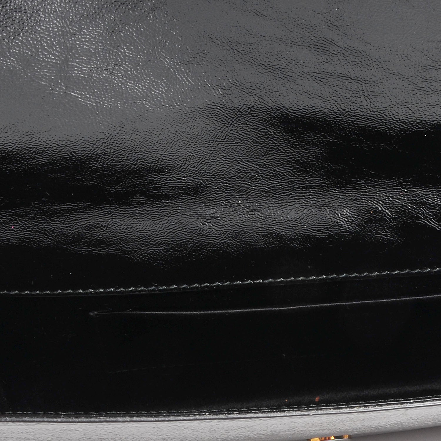 Saint Laurent Textured Patent Monogram Large Belle De Jour Clutch Black 5 of 6
