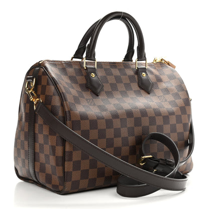 Louis Vuitton Damier Ebene Speedy Bandouliere 30 3 of 12