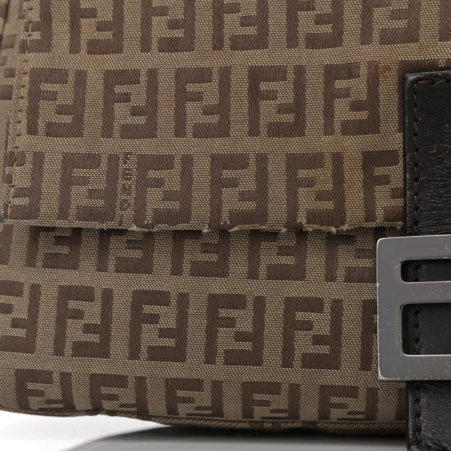 Fendi Zucchino Mama Baguette Dark Brown 9 of 14