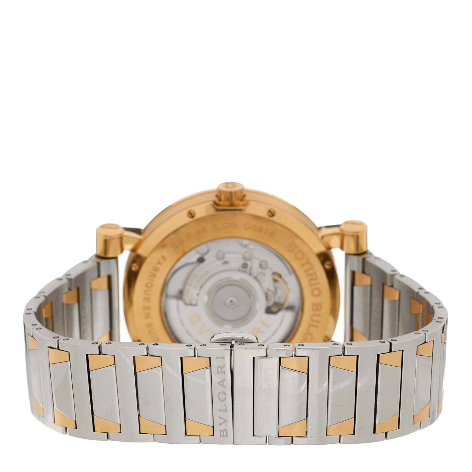 Bulgari Stainless Steel 18K Rose Gold 42mm Sotirio Automatic Watch 3 of 5