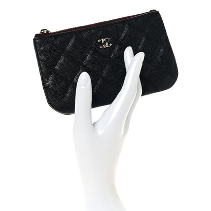 Chanel Caviar Quilted Small Cosmetic Case Black 2 of 8