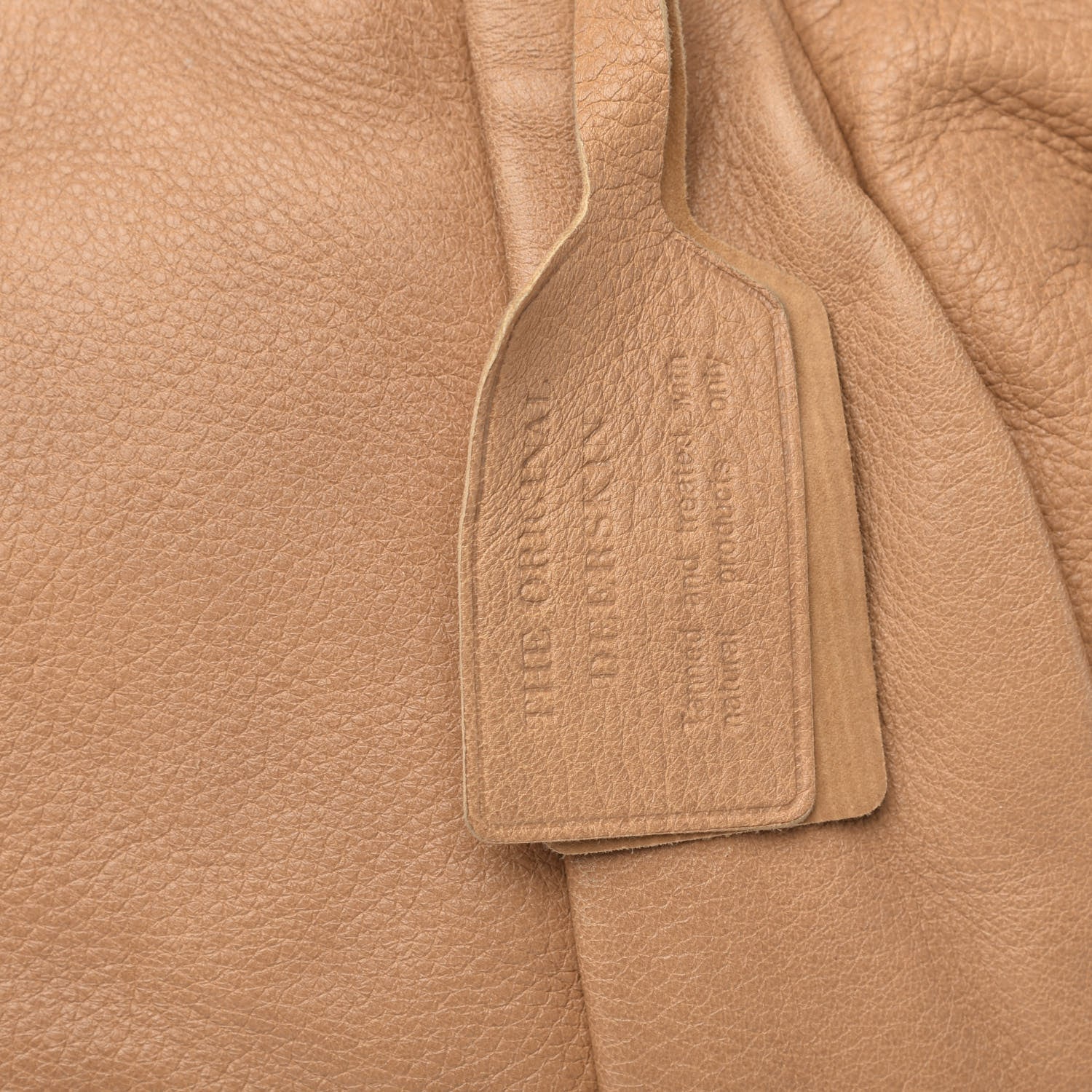 Prada Deerskin Tamponato Pleated Tote Sughero 15 of 17