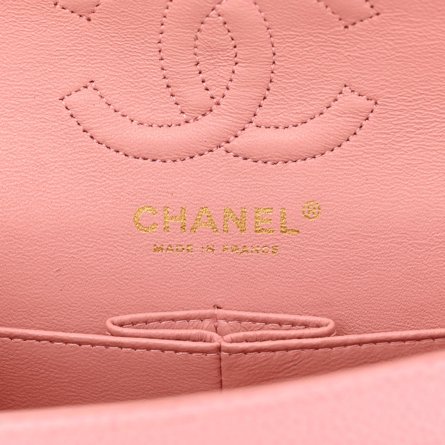 Caviar Quilted Small Double Flap Pink