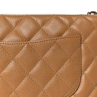 Chanel Caviar Quilted Timeless CC Shoulder Bag Beige 12 of 12