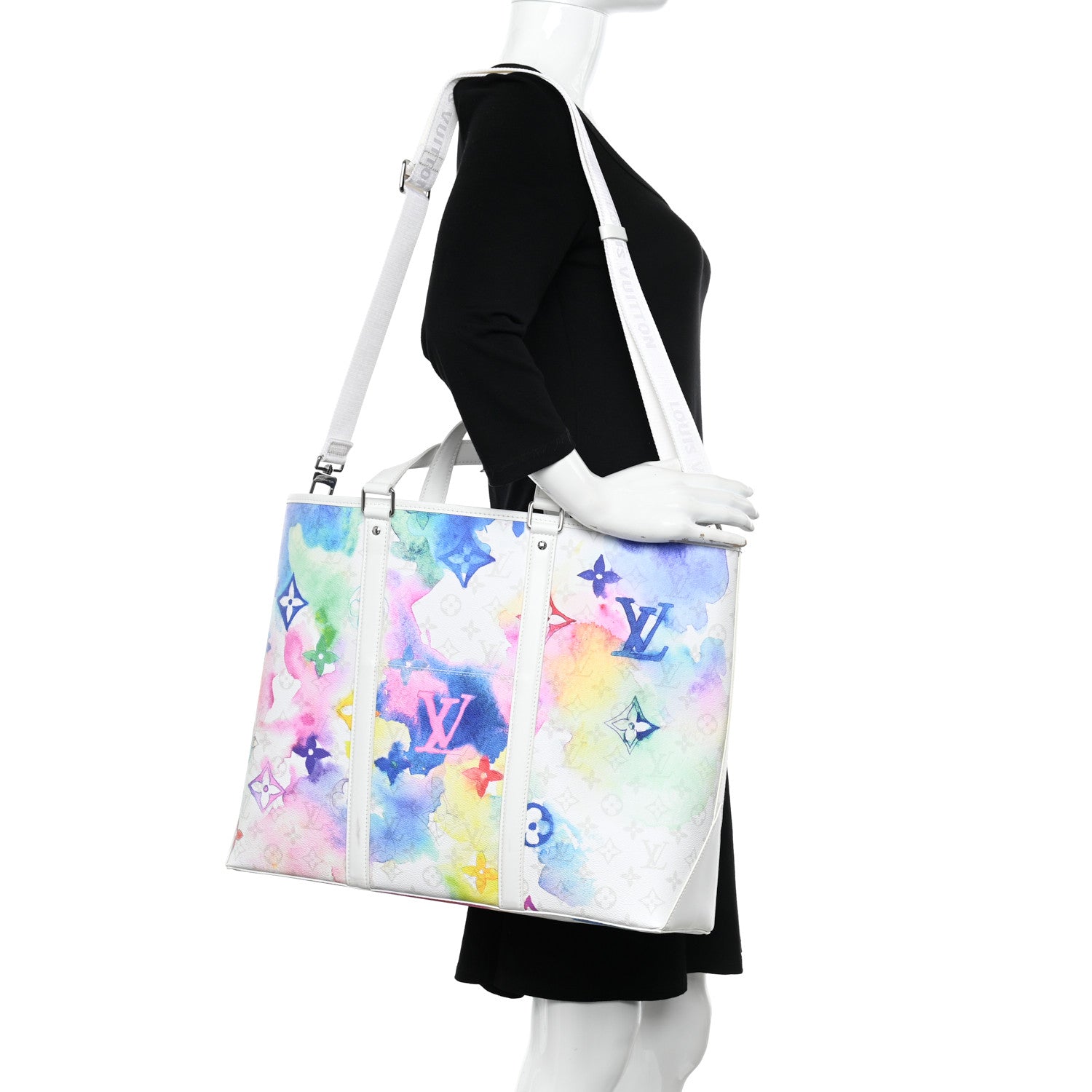 Louis Vuitton Monogram Watercolor New Tote GM Multicolor 2 of 10