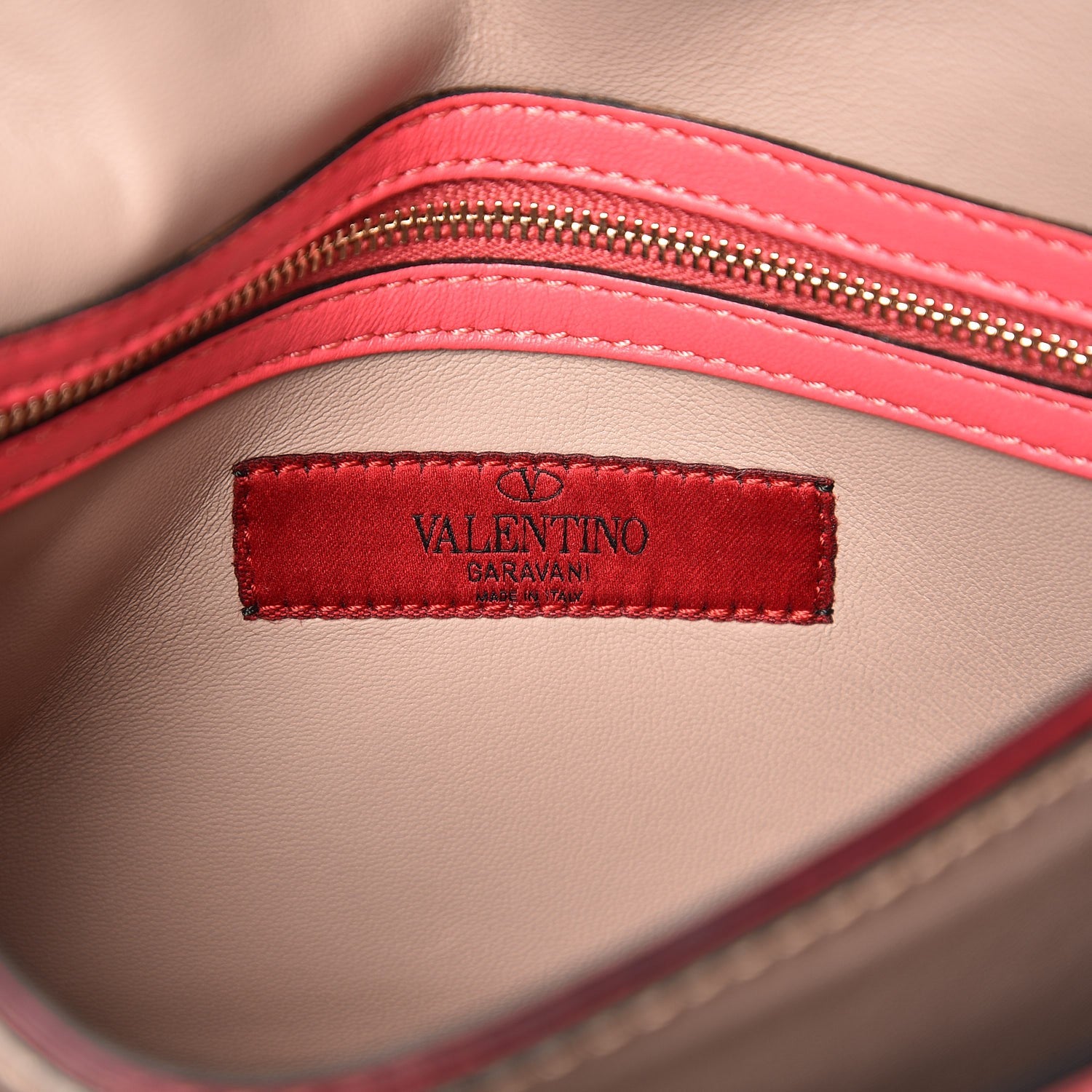Valentino Garavani Nappa Rockstud Wristlet Clutch Deep Rose 6 of 7