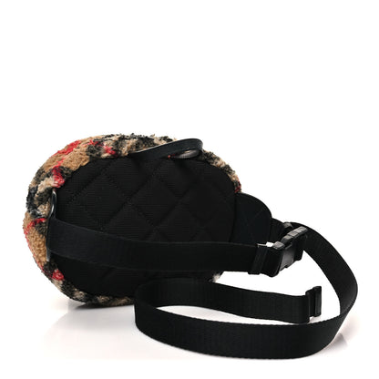 Burberry IP Check Fleece Kids Bum Bag Archive Beige Black 3 of 9