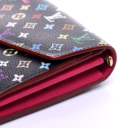 Louis Vuitton Monogram Multicolor Sarah Wallet NM Black Grenade 9 of 9