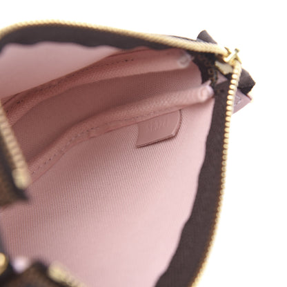 Louis Vuitton Damier Ebene 2020 Christmas Animation Big Wheel Mini Pochette Accessories Rose Ballerine 5 of 7
