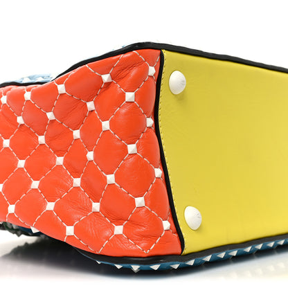 Valentino Garavani Lambskin Free Rockstud Spike Bowling Bag Multicolor 7 of 8