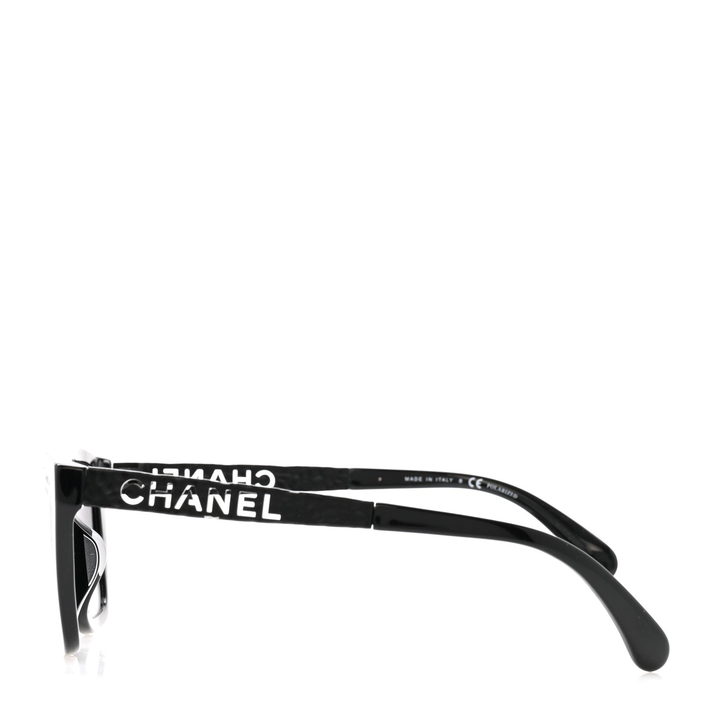 Acetate Metal Polarized Rectangle Sunglasses 5442 Black