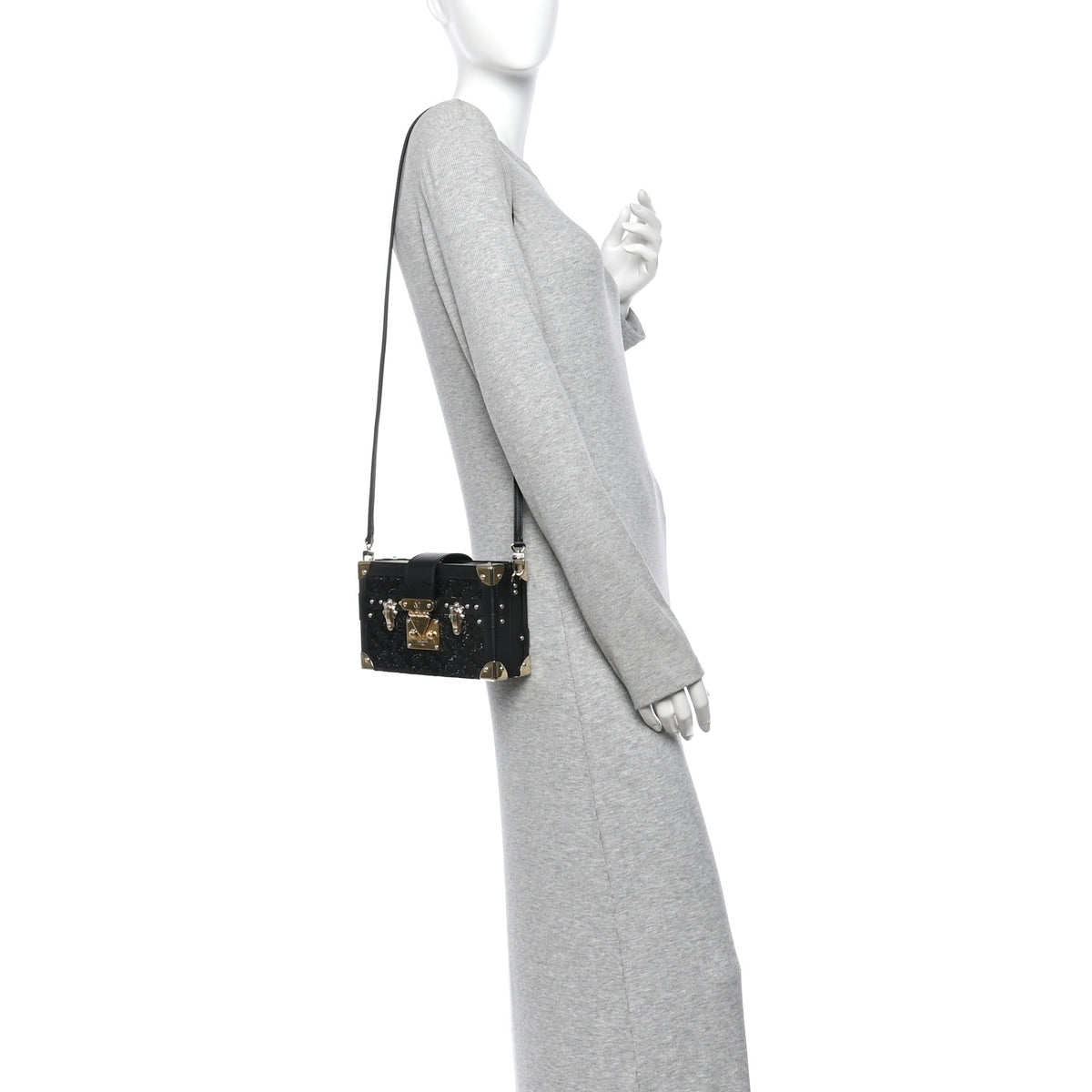 Louis Vuitton Sequins Petite Malle Black 2 of 9