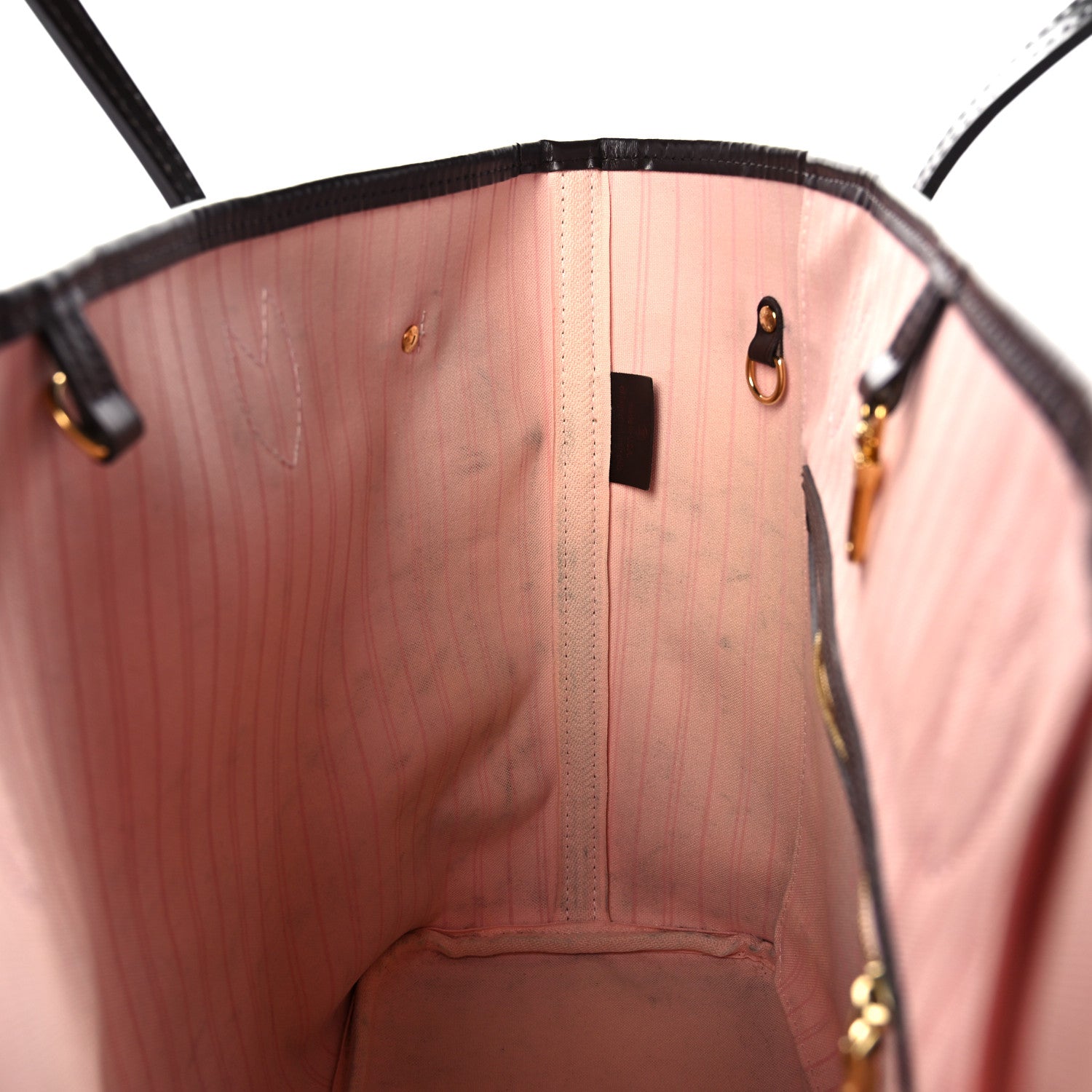 Louis Vuitton Damier Ebene Neo Neverfull MM Rose Ballerine 10 of 16