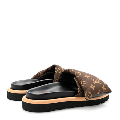 Louis Vuitton Nylon Monogram Pool Pillow Comfort Mule 39 Cacao Brown 5 of 9