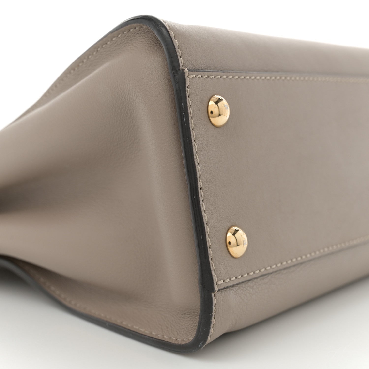 Fendi Vitello Seta Plexiglass Tortoise Medium Peekaboo Iconic Satchel Tortora 9 of 11