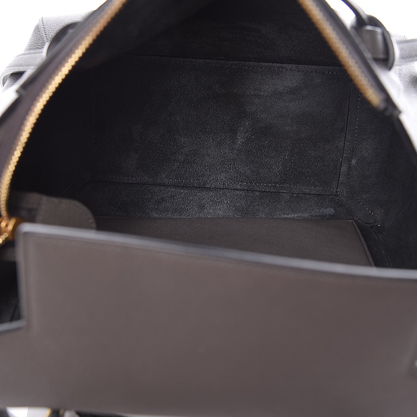 Baby Grained Calfskin Micro Belt Bag Grey