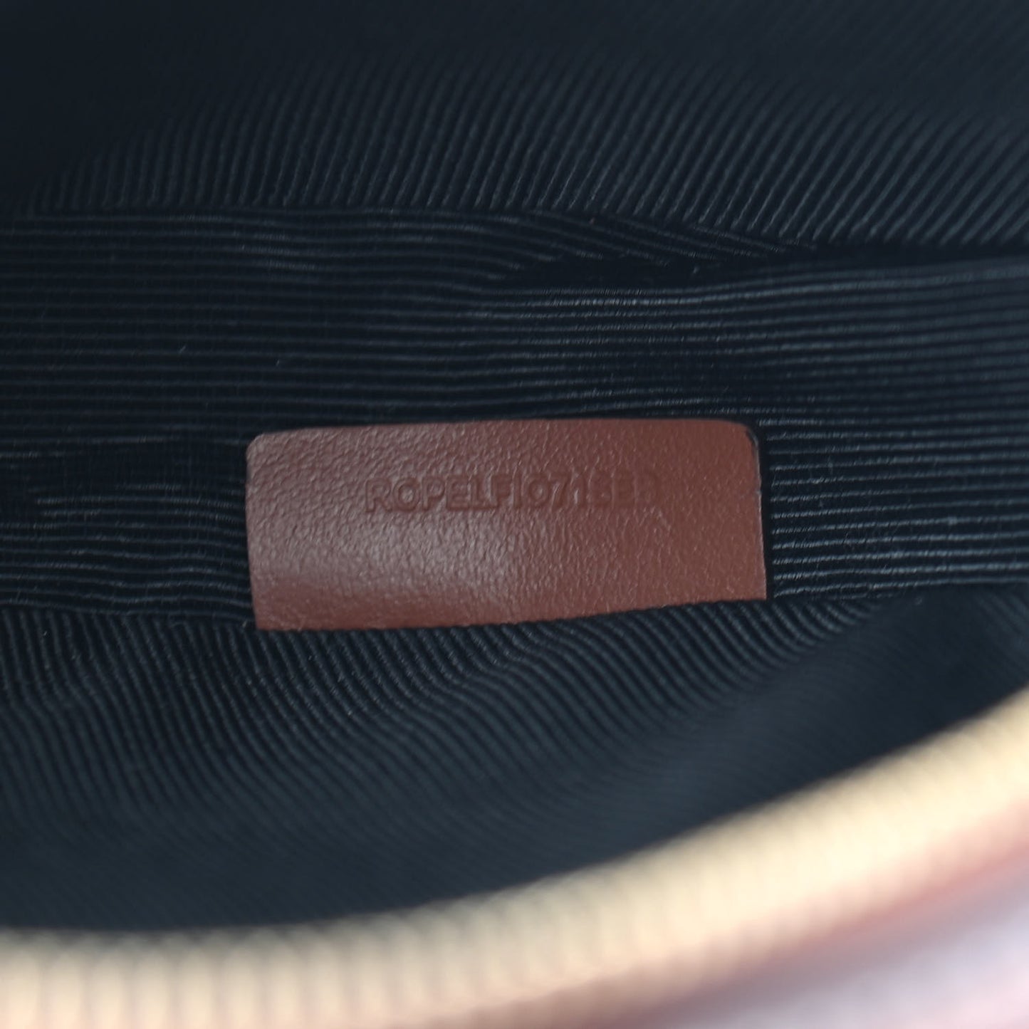 Canvas Calfskin Louise Bag Natural
